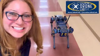 Boston Dynamics Robot Dog at Fullerton College [upl. by Nahij]