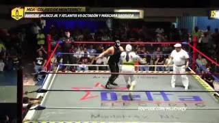 Rayo de Jalisco Jr y Atlantis vs Octagón y Máscara Sagrada MDA Lucha Libre [upl. by Eesdnil582]