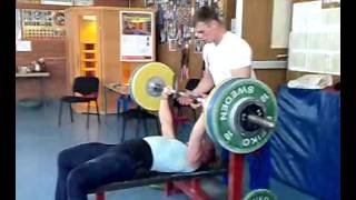 Weightlifting Oxana Slivenko amp Vladimir Safonov bench press 135kg 2007 [upl. by Aleira373]