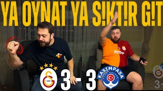 GALATASARAY 3  3 KASIMPAŞA MAÇINDA ORTALIĞI YIKAN GALATASARAYLI TARAFTARLARIN MAÇ TEPKİSİ [upl. by Eelarac598]