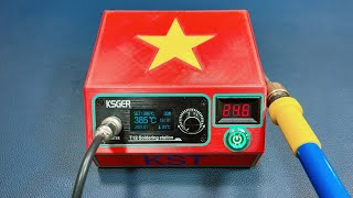 Make A Soldering Station KSGER T12  using 6S 40A Battery [upl. by Henn]