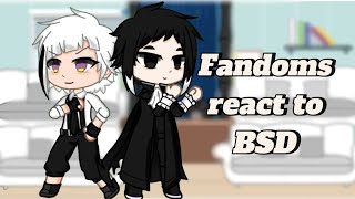 Fandoms react to BSD  Part 3  Atushi amp Aktugawa [upl. by Cullin]