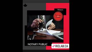 RIOLAW NOTARY amp COMMISSIONERS OF OATH [upl. by Aramak]