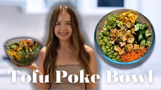 🍜Marinated Tofu Poke Bowl  Easy amp Healthy Summer Recipe [upl. by Aubrey]