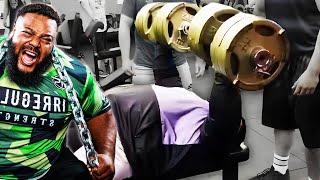 Julius Maddox Heaviest Dumbbells He Ever Pressed [upl. by Ninaj]