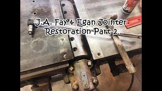 JA Fay amp Egan Jointer Restoration Part 2  Cleaning Time [upl. by Sualkcin212]