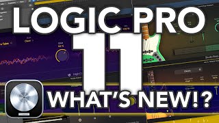 LOGIC PRO 11  Whats New in Logic 11 Stem Splitter AI Players Chord Track ChromaGlow amp MORE [upl. by Tadashi200]