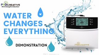 Water IONIZER Machine Demonstration [upl. by Wat]