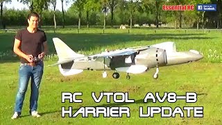 UPDATE LARGE 18 SCALE AV8B HARRIER VTOL PROTOTYPE Designed and flown by Joel Vlashof [upl. by Estevan]