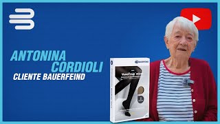 Antonina Cordioli cliente fiel das Meias de Compressão Bauerfeind [upl. by Bluma]