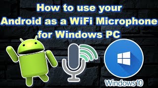 Use Android as Microphone WIFI or USB [upl. by Slaohcin]