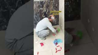 Bathroom floor tile fitting construction hometiles youtube home bathroom [upl. by Howlan200]