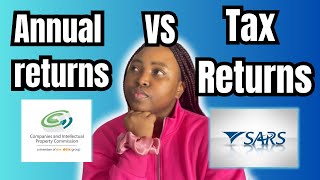 CIPC Annual Returns VS SARS Tax Returns [upl. by Nessy]