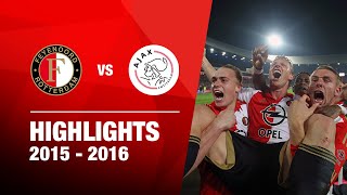 Wat een ontlading  Highlights Feyenoord  Ajax  KNVB Beker 20152016 [upl. by Imaj]