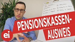 Wie man den Pensionskassenausweis liest [upl. by Fields50]