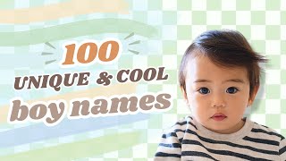 100 Unique Boy Names 2024 Cool amp Stylish Baby Names for Boys [upl. by Mccurdy]