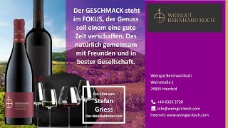 Weingut Koch Hainfeld  Wie verschiedene Weingläser den Geschmack des Weines verändern [upl. by Aramat858]