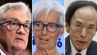 Powell Lagarde Bailey Ueda on Future Rate Decisions [upl. by Eelsha]