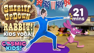 Sheriff Updown the Rabbit  A Cosmic Kids Yoga Adventure [upl. by Melicent]