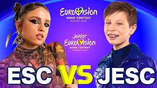 Eurovision Battle  ESC 2024 vs JESC 2024 Voted By Eurovision Fans [upl. by Malcom]