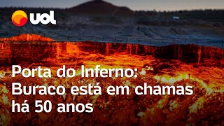 Porta do Inferno o buraco em chamas há 50 anos causado por erro humano [upl. by Wampler303]