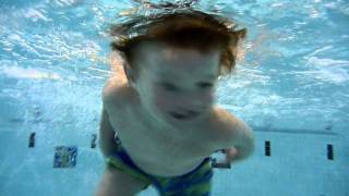 3yo 1mo William Come Swim to Me [upl. by Ahsiat403]