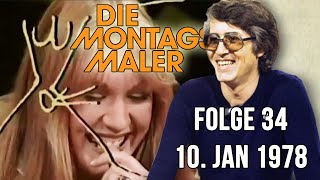 Die Montagsmaler  Mit Frank Elstner  Folge 34 vom 10 Januar 1978 [upl. by Ihsoyim]