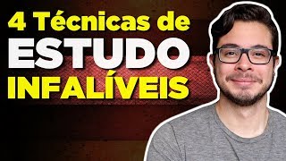 4 Técnicas de Estudo INFALÍVEIS Como estudar com eficiência para Concursos e Vestibulares [upl. by Eiduj]