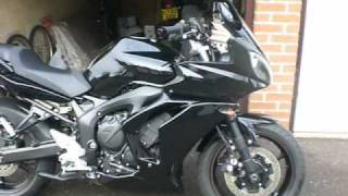 Yamaha FZ6 Stock Exhaust VS Scorpion Oval Exhaust 11 [upl. by Lindner283]