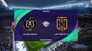 Orlando Pirates vs Cape Town City 31082024 Semifinal MTN 8 Cup Extra Time PES 2021 [upl. by Eniruam]