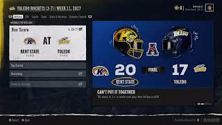 BYL Week 11 Kent State  Toledo [upl. by Hu]