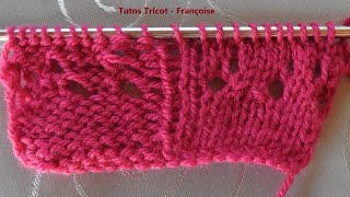 Tuto Tricot Débutant  Comment réaliser des jetés avec mailles endroit et mailles envers [upl. by Hake45]