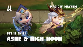 CHIBI ASHE amp HIGH NOON ASHE  FINISHER EMOTES BOOM  TFT SET 12 [upl. by Astrahan]