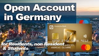 Opening a Bank Account in Germany as a Resident non Resident or Student [upl. by Aipmylo]