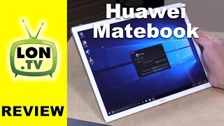 Huawei MateBook Windows 10 Tablet PC Review With Keyboard Portfolio amp Stylus [upl. by Ragen]