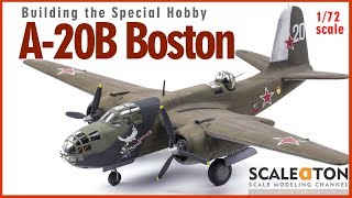 A20B Boston Special Hobby 172 Scale Model Aircraft [upl. by Eelyk971]