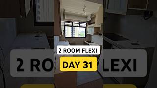 Kitchen Renovation Day 31  2 Room Flexi BTO in Tengah renovationjourney [upl. by Sadoc897]