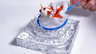 DIY Pokemon Goldeen scooping  Polymer Clay Resin Tutorial [upl. by Egiaf]