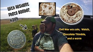 2023 Muddy Relics Ep 11 pt 3 Metal Detecting field with a Thimble Civil war era coin spoons [upl. by Waiter]