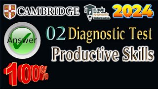 02Diagnostic TestPRODUCTIVE Skills💯📝👍AnswersCambridgenaanmudhalvan 2024 Answers dotcom [upl. by Darrelle413]