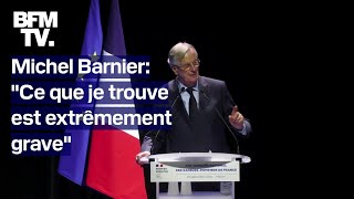 Le discours de Michel Barnier en intégralité au congrès des sapeurspompiers de France [upl. by Cheston94]