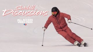 Exercises for improving your skiing Sidehill discussion with Reilly McGlashan and Geri Tumbasz [upl. by Notyalc]