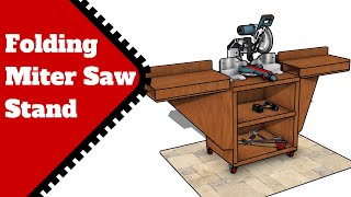 Folding Miter Saw Table Plans [upl. by Niwhsa]