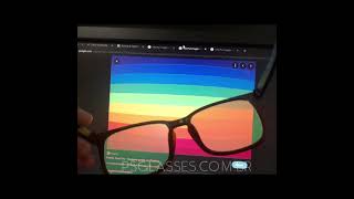 Óculos para Daltonicos  Óculos para Daltonismo  Teste e Efeito das Lentes nas Cores  PS Glasses [upl. by Zoara251]