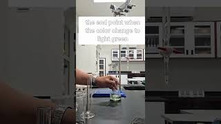 Titration with bromothymol blue indicator [upl. by Emiolhs]