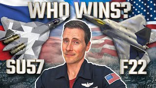 F22 vs Russian SU57 Fighter Pilot Reacts [upl. by Ahsito781]