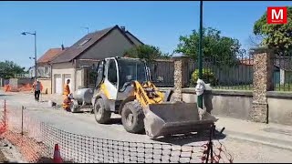 NanteuillèsMeaux ► La rue FernandCollot est remise à neuf  fin des travaux en septembre [upl. by Atirys404]