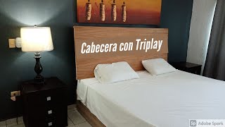 Como Hacer Una Cabecera Con Triplay [upl. by Wyn]