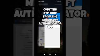 Login to FEO Online System using OTP from Microsoft Authenticator  feoonline pnpfeo shorts [upl. by Orlanta150]