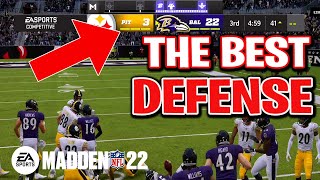 THE BEST DEFENSIVE SCHEME AND PLAYBOOK IN MADDEN 22 FULL GAMEPLAY [upl. by Banwell324]